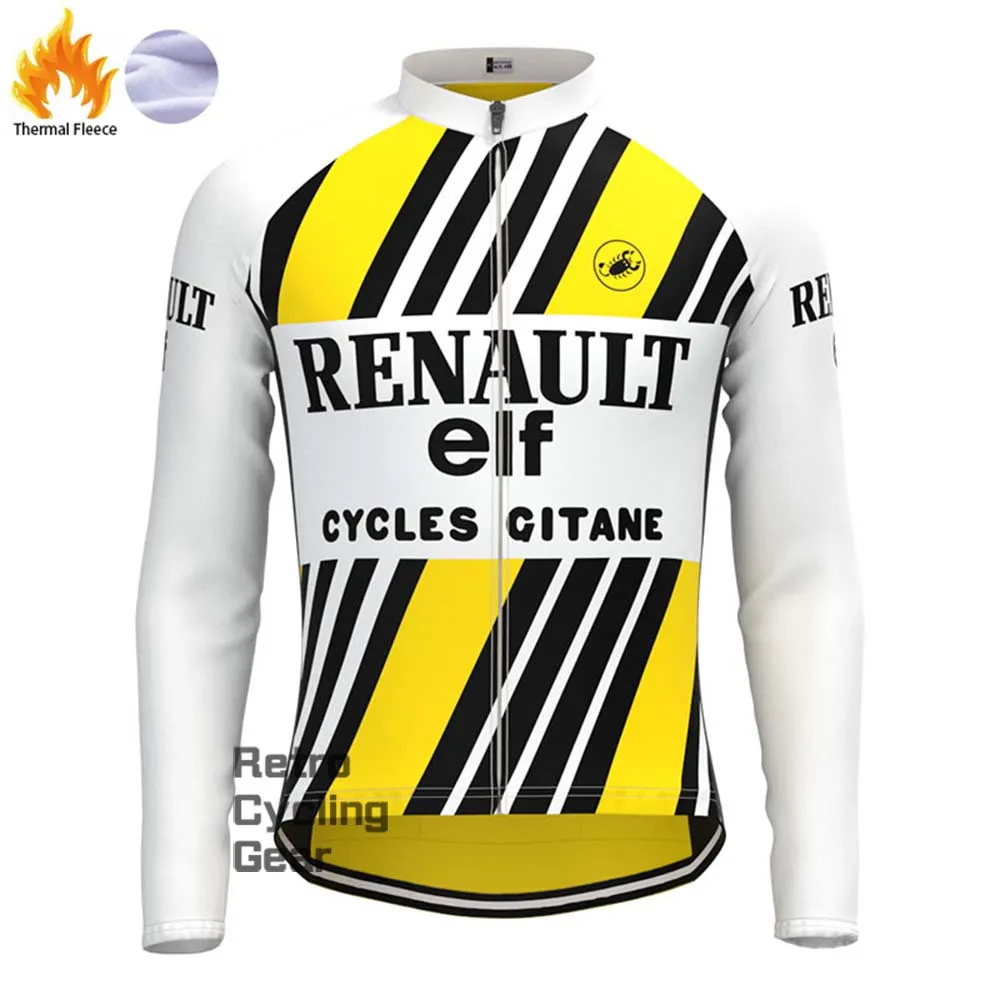 1980s elf Fleece Retro Long Cycling Kits