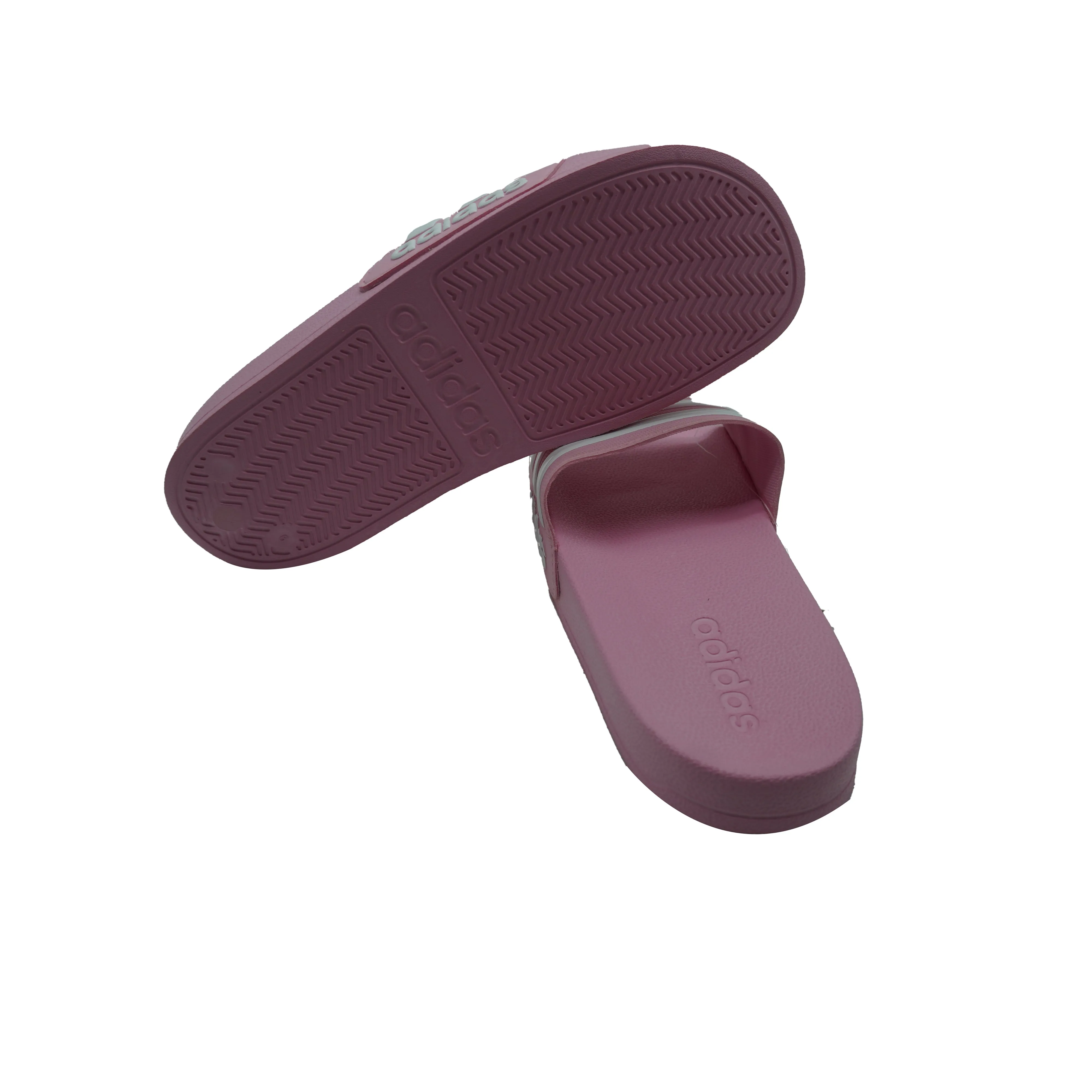 Adidas Women's Adilette Shower Slides Pink White Size 6