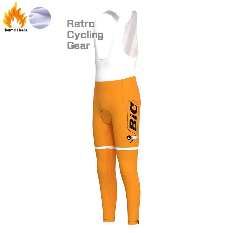 BIC Orange Fleece Retro Cycling Kits