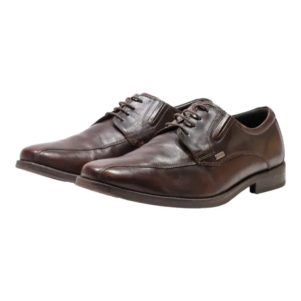 BUGATTI Oxford Shoes Brown Leather Mens UK 9