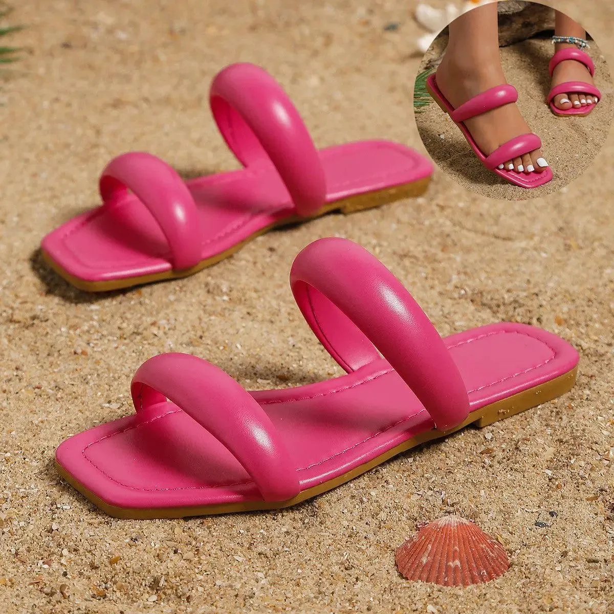 Chunky Padded Strap Sandals