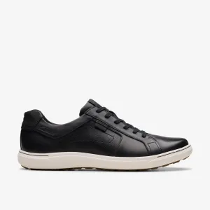 Clarks Men's Mapstone Lace- Black Leather