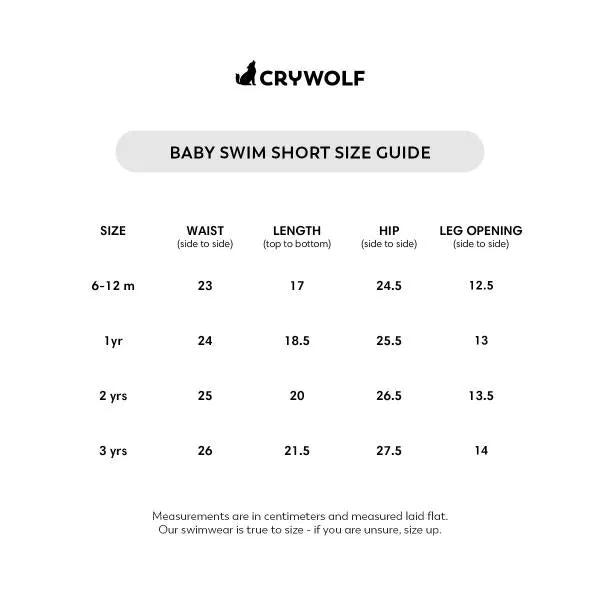 CRYWOLF Baby Swim Short - Ditsy Floral