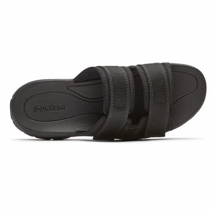 Dunham Men's Newport Slide Sandals- Black