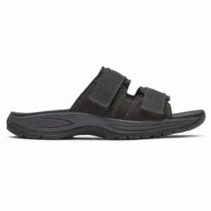 Dunham Men's Newport Slide Sandals- Black