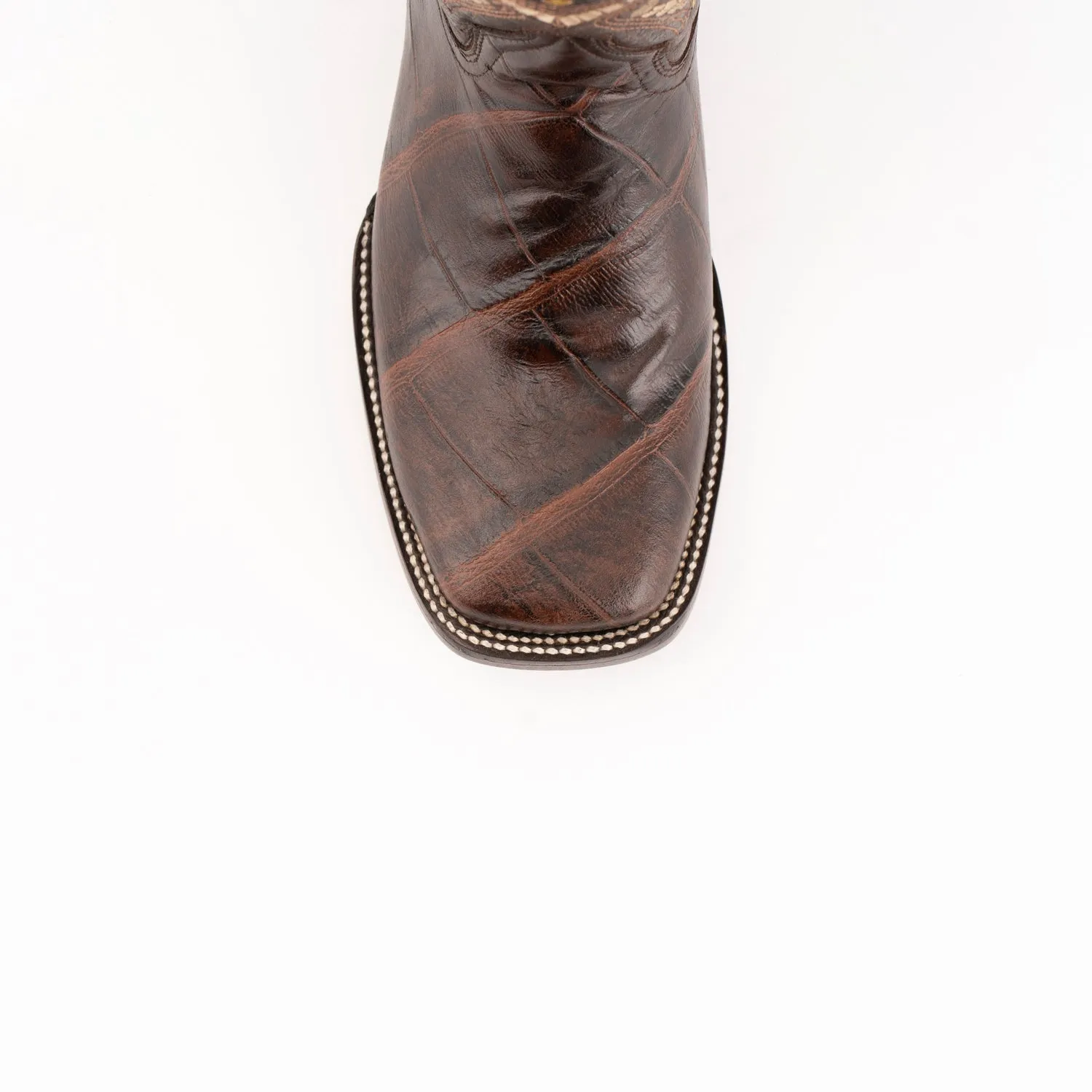 Ferrini Ladies Chocolate Leather Jesse S-Toe Cowboy Boots