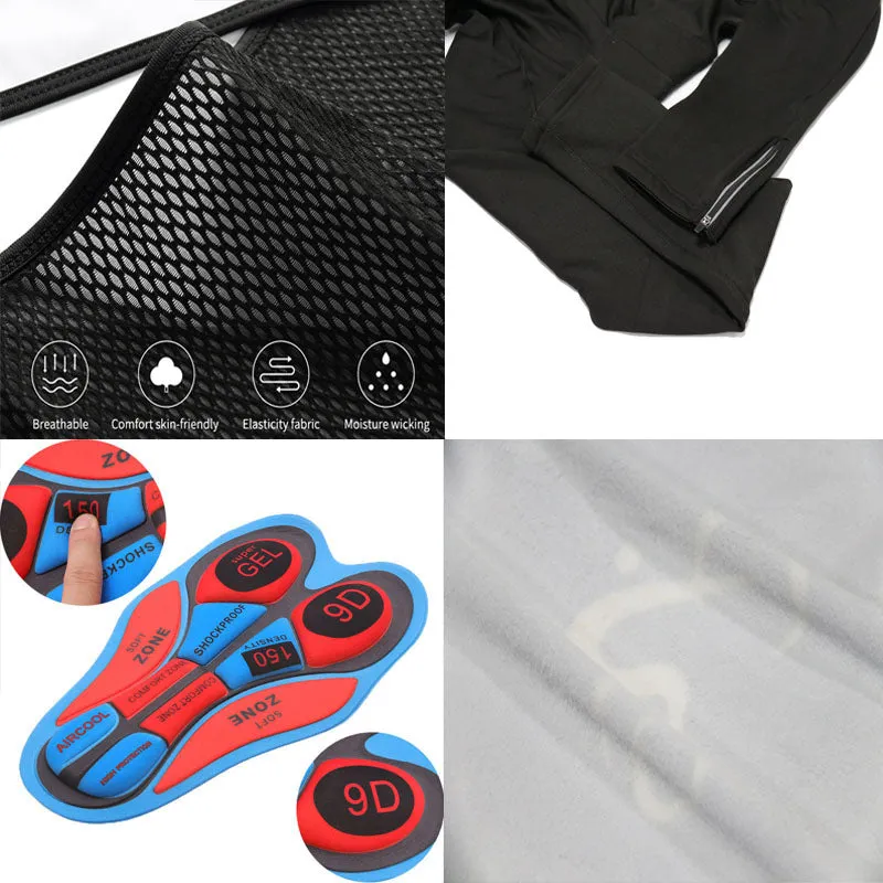 gitane Black-Red Fleece Retro Cycling Kits