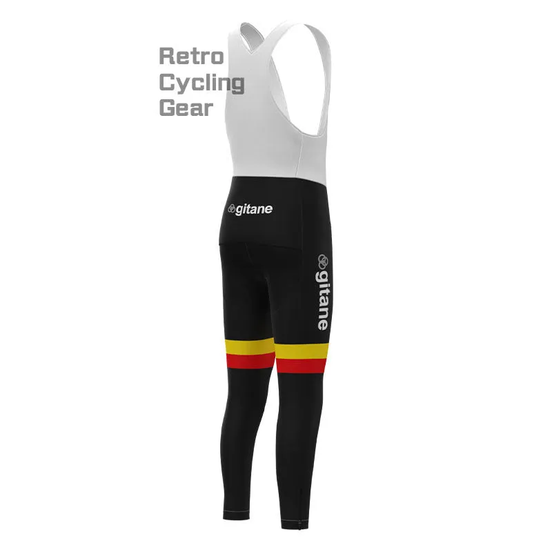 gitane Black-Red Fleece Retro Cycling Kits