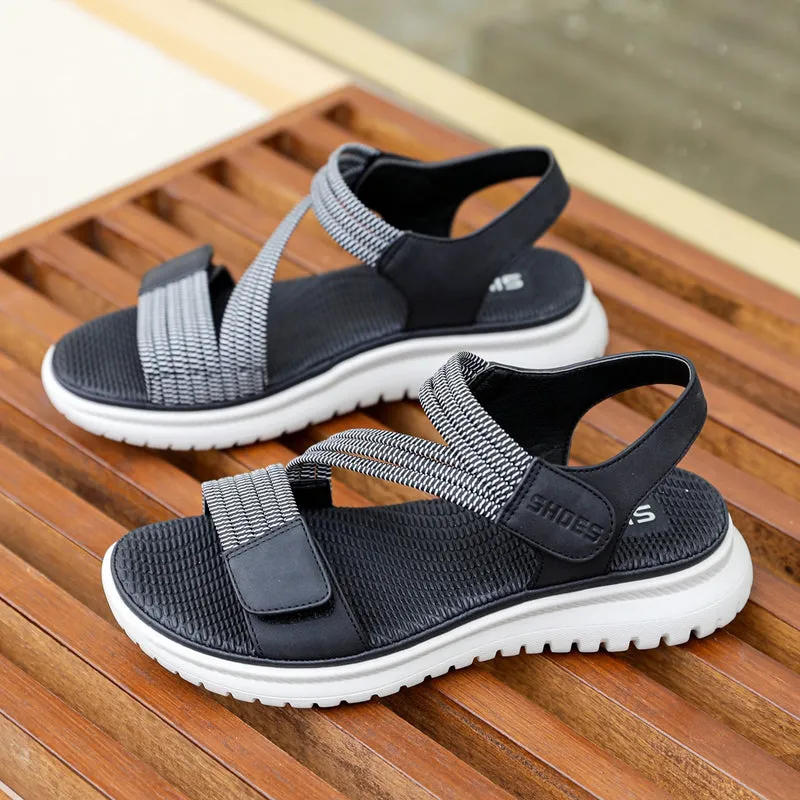 Hiking Sandals for Women Comfortable Walking Sport Sandals with Arch Support and Massage Function Womens Adjustable Strap Lightweight Athletic Sandal for Summer outdoor Adventure
