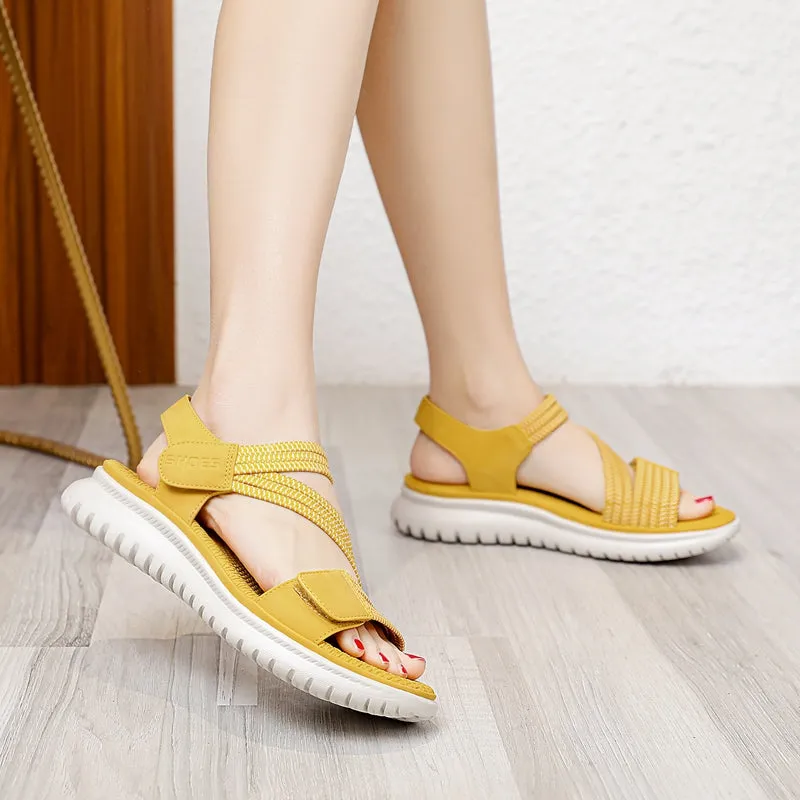 Hiking Sandals for Women Comfortable Walking Sport Sandals with Arch Support and Massage Function Womens Adjustable Strap Lightweight Athletic Sandal for Summer outdoor Adventure
