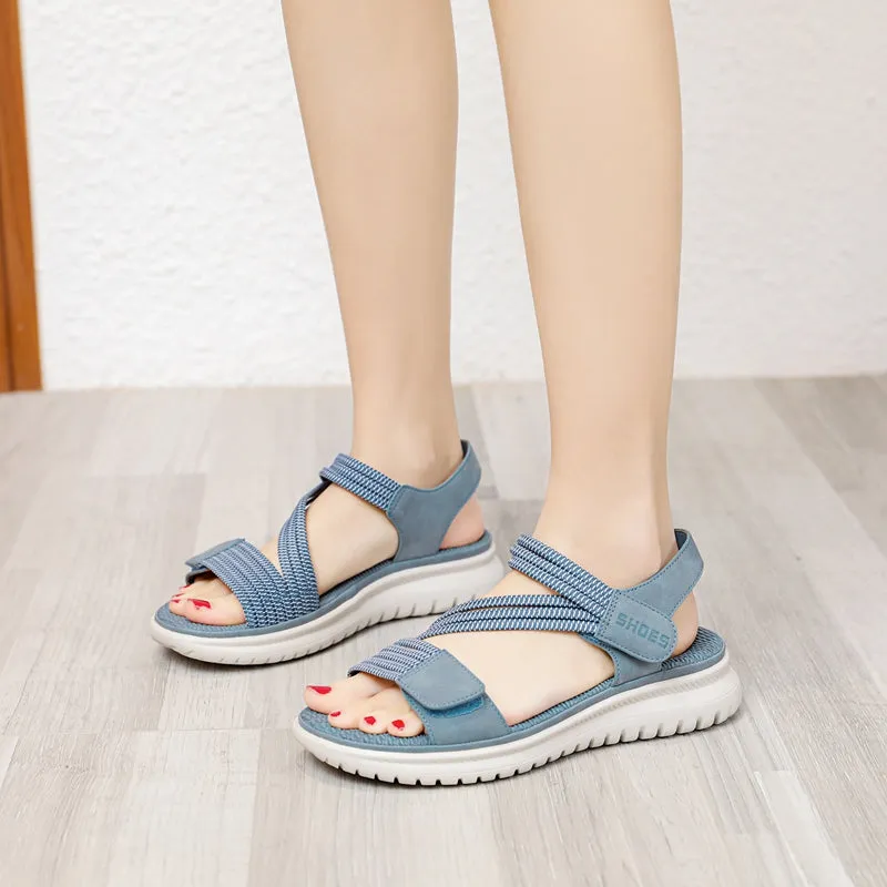 Hiking Sandals for Women Comfortable Walking Sport Sandals with Arch Support and Massage Function Womens Adjustable Strap Lightweight Athletic Sandal for Summer outdoor Adventure