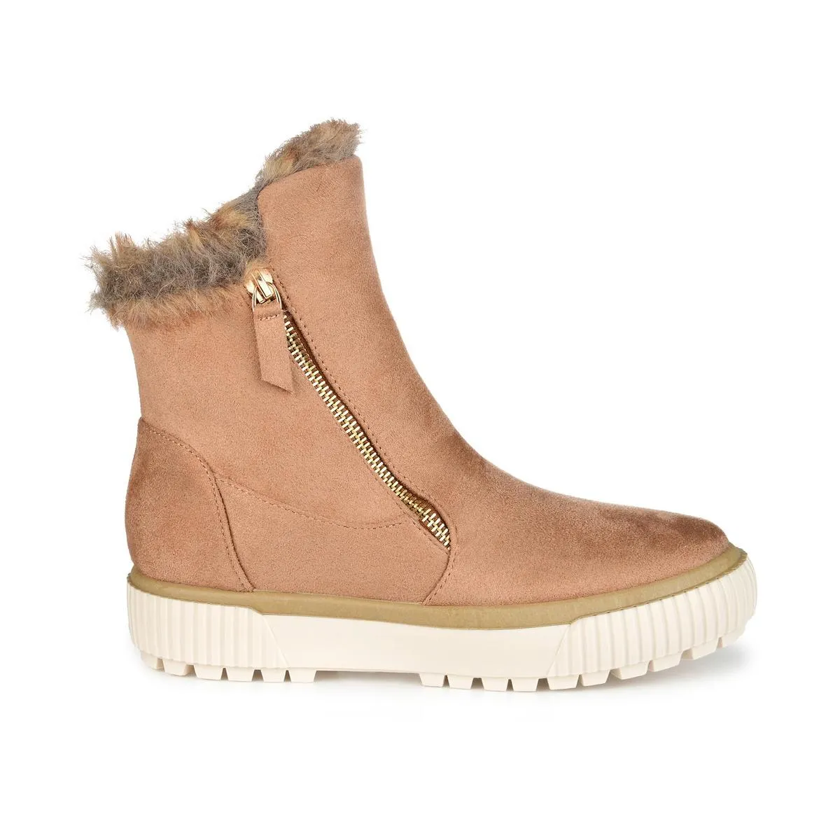 Journee Collection Womens Jezzy Faux Suede Winter & Snow Boots