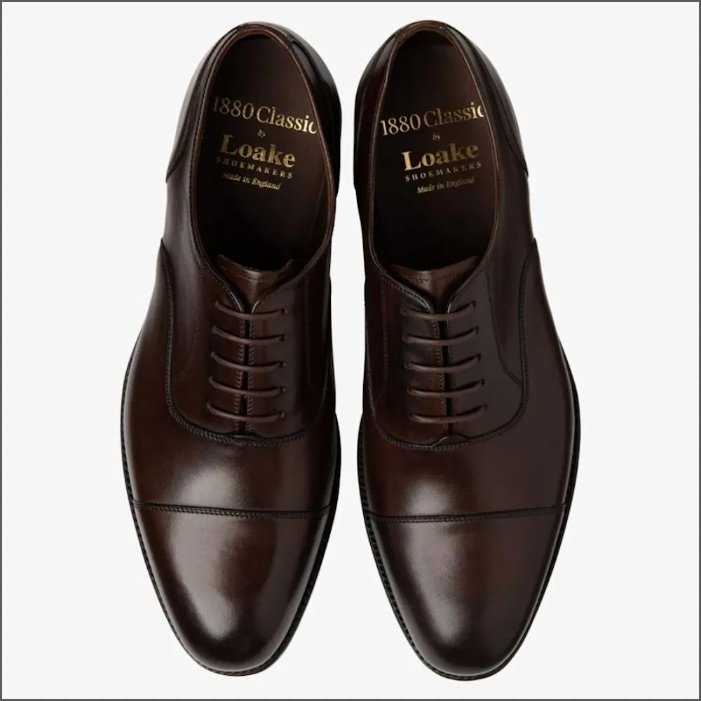 Loake Stonegate Scorched Walnut Shoe F Fit-