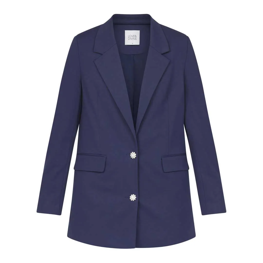 LOVE & DIVINE love1021-3 blazer - midnight
