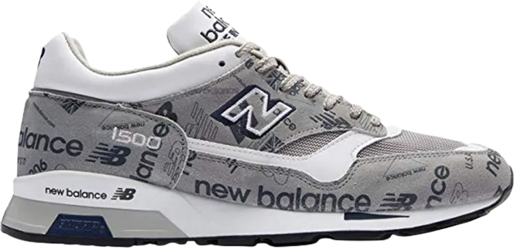 New Balance 1500 Made In England 'Logos' Trainers, Gray