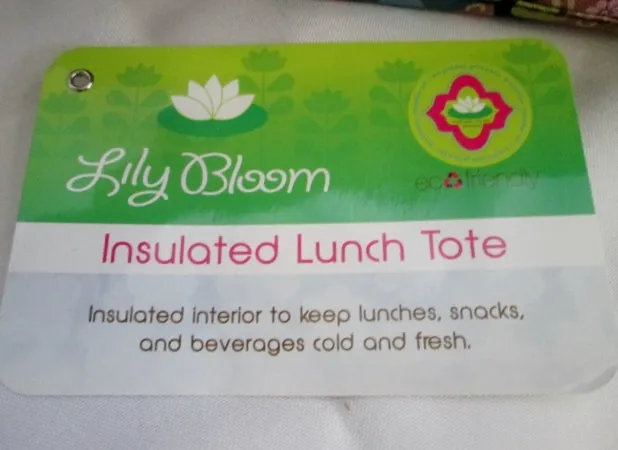 NEW NWT LILY BLOOM OWL COOLER Picnic Lunch Work Bird Sack Bag BLACK