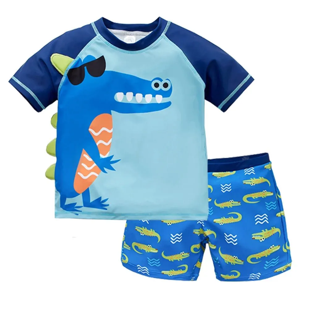 Ocean Explorers: Vibrant Kids' Swimsuit Collection