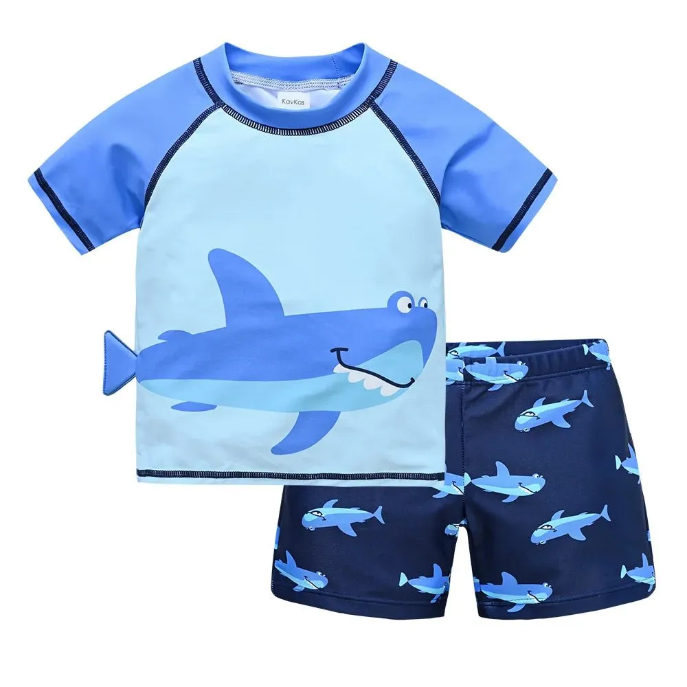 Ocean Explorers: Vibrant Kids' Swimsuit Collection