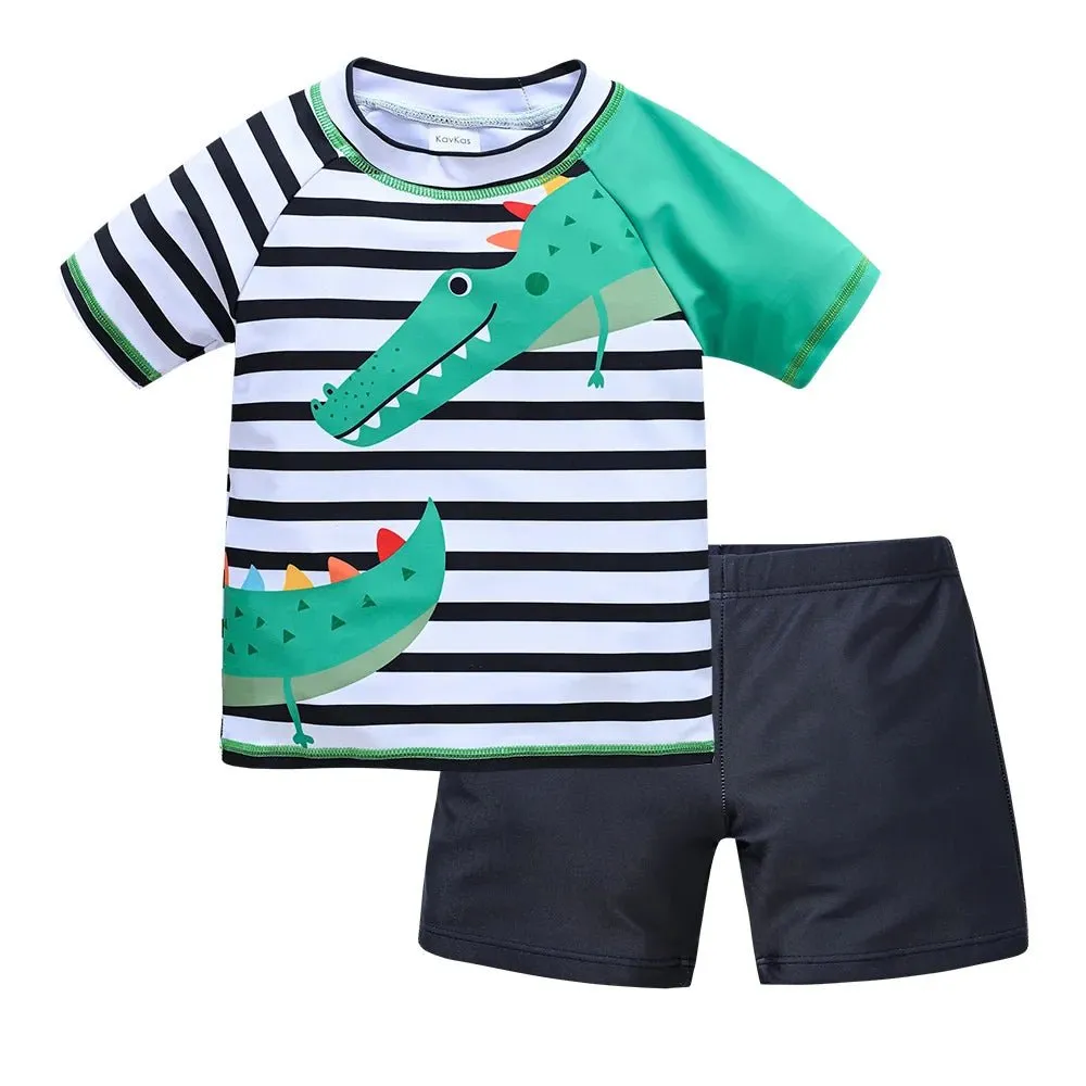 Ocean Explorers: Vibrant Kids' Swimsuit Collection