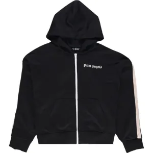 PALM ANGELS ZIPPED CLASSIC TRACK HOODIE BLACK
