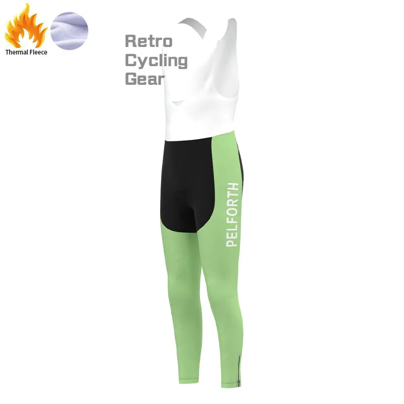 PELFORTH Mint Green Fleece Retro Cycling Kits