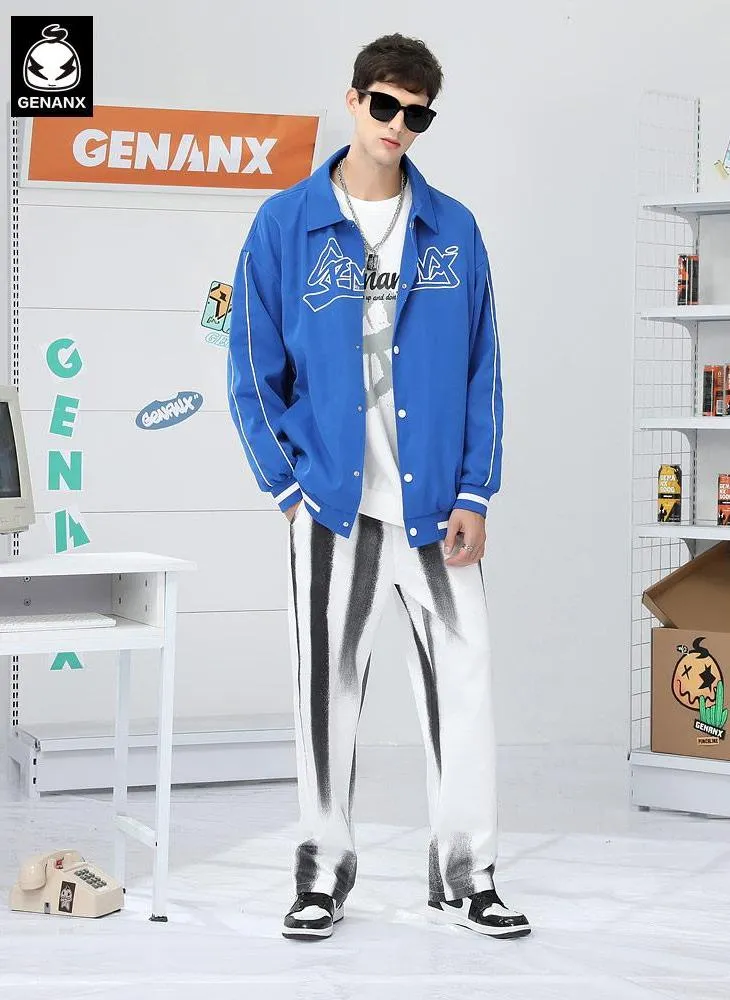 Preppy Typography Jacket With Removable Hooded