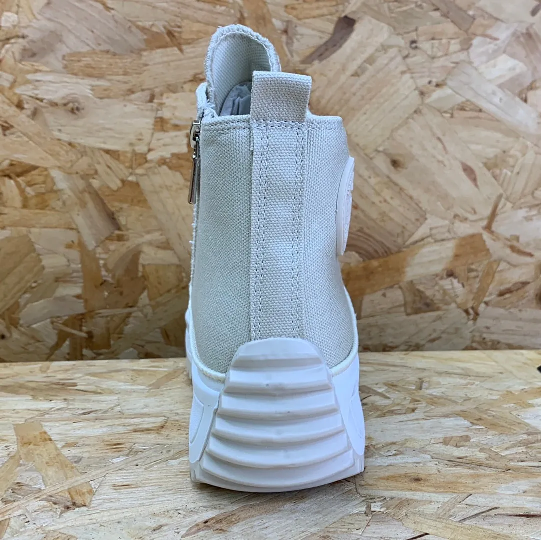 Refresh Womens Fashion High Top Trainers - Beige