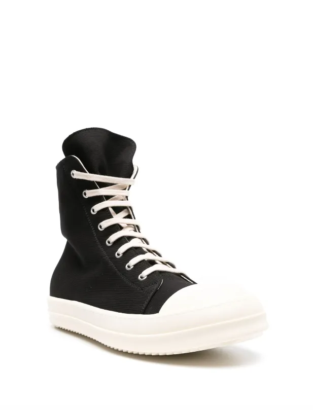 Rick Owens DRKSHDW high-top cotton sneakers