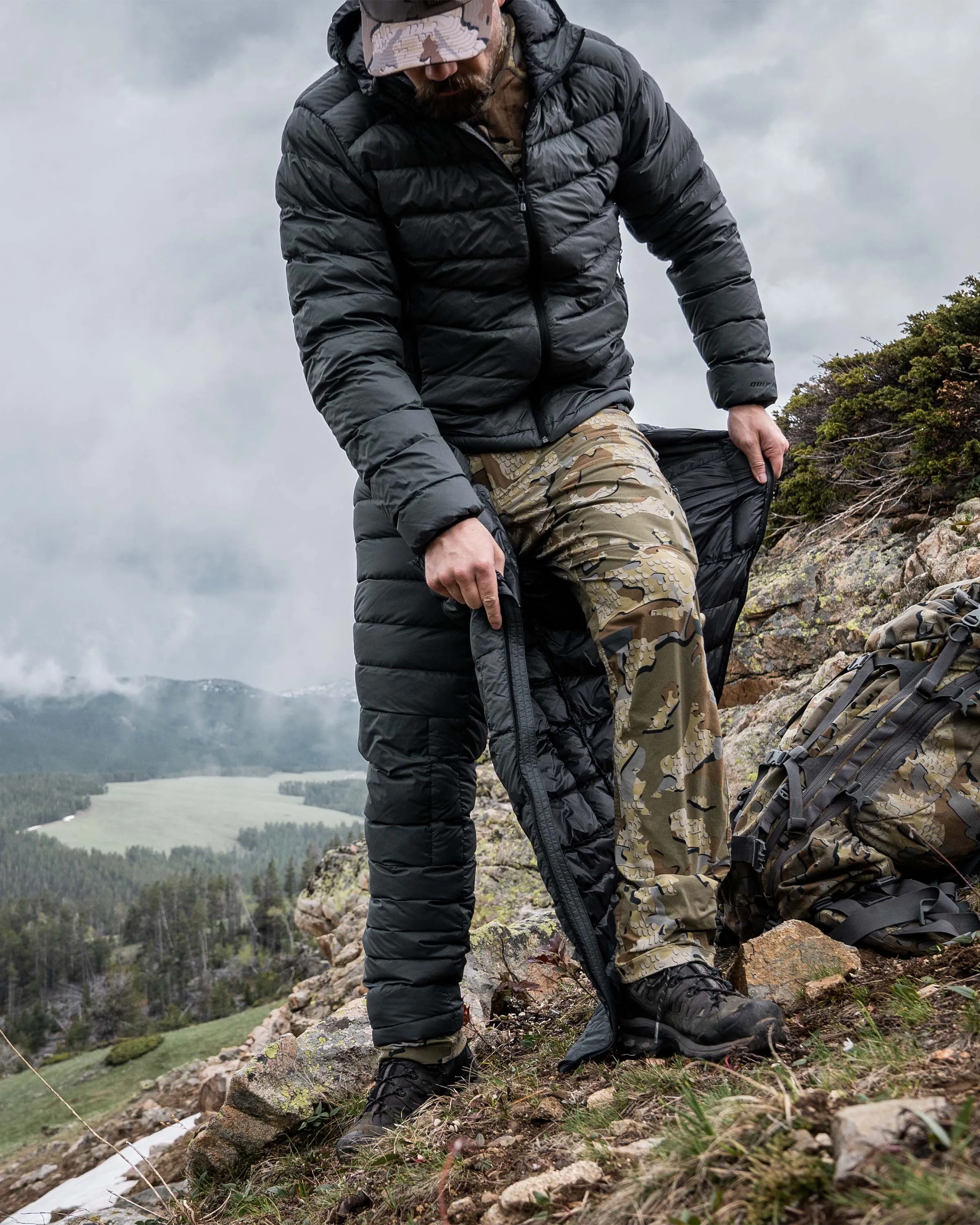 Super Down LT Pant | Ash
