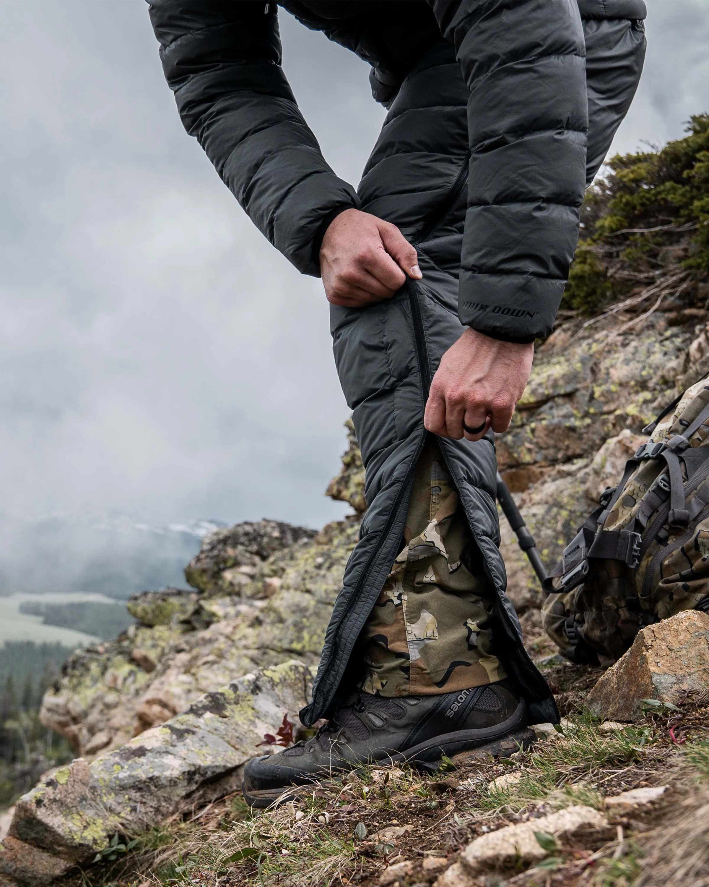 Super Down LT Pant | Ash